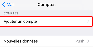 Accédez à un compte e-mail sous iOS / iPhone