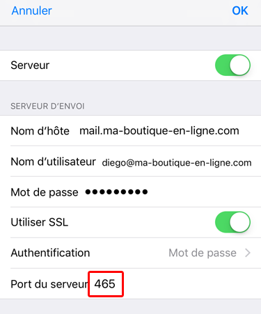 Accédez à un compte e-mail sous iOS / iPhone